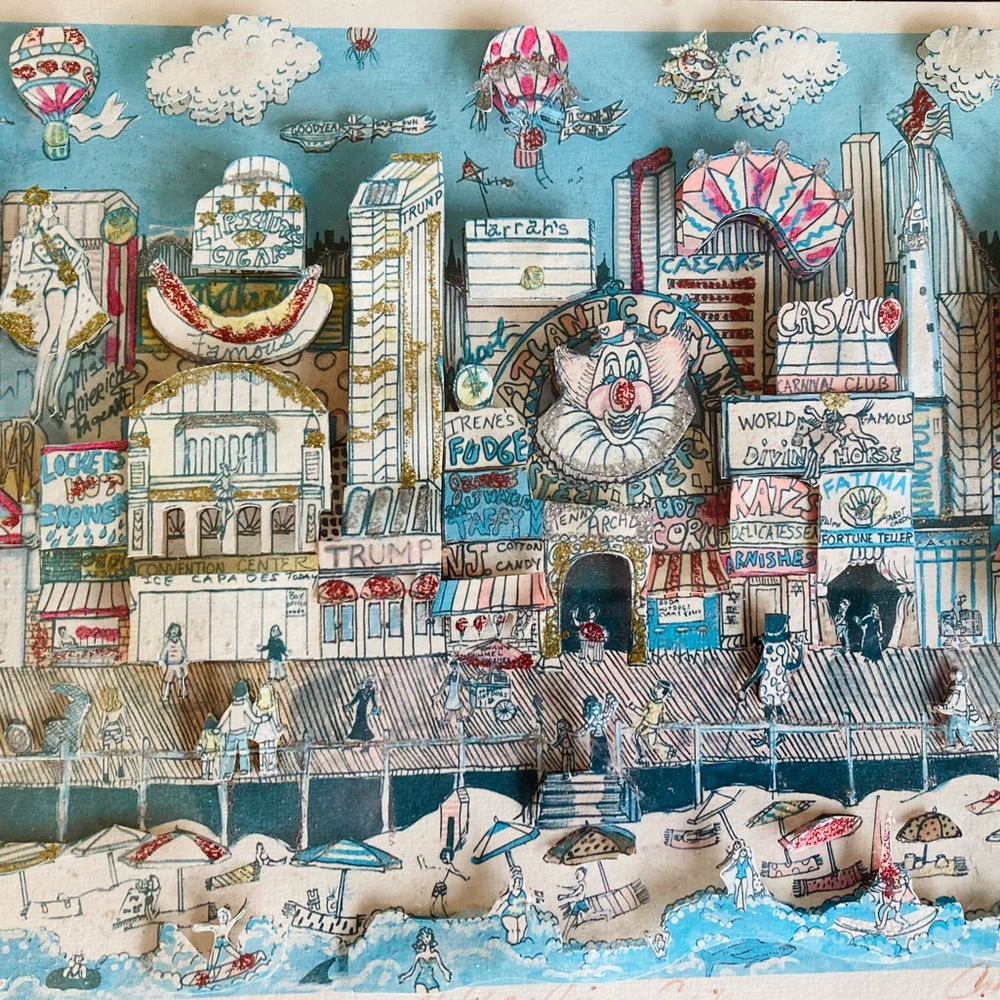 Charles Fazzino 3D pop up art.